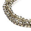 Electroplate Transparent Glass Beads Strands LS-EGLA-A035-T3mm-A16-3