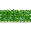 Transparent Electroplate Glass Beads Strands GLAA-F029-2mm-D03-1