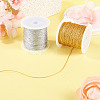 2 Rolls 2 Colors 9-Ply Round PET Metallic Thread MCOR-TA0001-03C-5