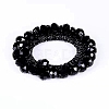 Faceted Glass Elastic Hair Ties PW-WG3B0F7-01-1