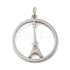Non-Tarnish 304 Stainless Steel Pendants STAS-C086-05E-P-1