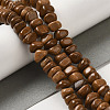 Natural Wood Lace Stone Beads Strands G-B078-G01-01-2