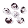 Two Tone Glass European Beads GDA009-3-1
