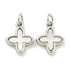 Brass with Sea Shell Charms KK-Q820-15P-1