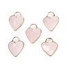 Natural Rose Quartz Faceted Pendans KK-L218-005G-04-1