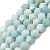 Natural Flower Amazonite Beads Strands G-Z119-A09-03-3