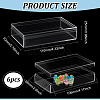 Rectangle Transparent Acrylic Storage Boxes CON-WH0092-50-2