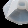 Faceted Hexagon DIY Silicone Candle Cup Molds DIY-P078-05-9