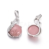 Natural Rhodochrosite Pendants G-L512-N07-2