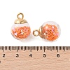 Glass Round Pendants GLAA-P063-01G-11-3