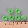 Frosted Acrylic Bead Caps MACR-S371-07A-734-4
