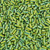 Opaque Colours Two Tone Seed Glass Bugle Beads SEED-T006-02A-02-3