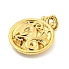 304 Stainless Steel Pendants Rhinestone Settings LS-STAS-O009-01J-G-2