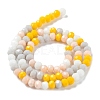 Glass Beads Strands EGLA-A034-M6mm-39-4