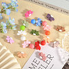 15Pcs 15 Colors Lotus Food Grade Eco-Friendly Silicone Focal Beads SIL-CA0003-05-5