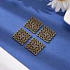 Tibetan Style Filigree Links TIBEP-EA166YKG-AB-LF-4
