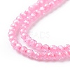 Cubic Zirconia Beads Strands G-F596-48G-3mm-4