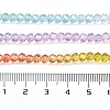 Transparent Painted Glass Beads Strands X1-DGLA-A034-T4mm-A12-3