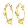 Brass Clip-on Earring Converters Findings KK-Q115-G-1