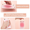 6Set 6 Colors Plastic Frosted Heart Beaded Chain MOBA-PH0001-09-6