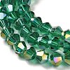 Transparent Electroplate Glass Beads Strands EGLA-A039-T3mm-B10-3
