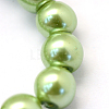 Baking Painted Pearlized Glass Pearl Round Bead Strands X-HY-Q330-8mm-26-3