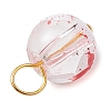 Baking Paint Glass Beads Charms PALLOY-JF03132-01-5