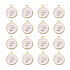 Golden Plated Alloy Charms X-ENAM-S118-01P-2