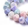 Spray Painted Resin Beads Strands RESI-N027-03A-3