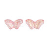 Transparent Spray Painted Glass Beads LS-GLAA-S190-018A-A01-2