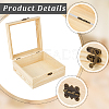 Wooden Storage Boxes WOCR-CL0001-01B-6