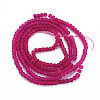 Baking Paint Transparent Glass Bead Strands GLAA-S031-4mm-39-2