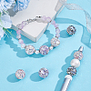 8Pcs 4 Colors Polymer Clay Rhinestone Beads RGLA-UN0001-01-2