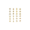 DICOSMETIC 48Pcs 8 Styles Rack Plating Alloy Charms FIND-DC0002-78-8