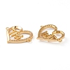 Brass Micro Pave Clear Cubic Zirconia Links ZIRC-Z007-15G-2