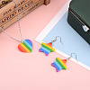 12Pcs 2 Style Plastic Stripe Pendants KY-YS0001-03-9