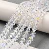 Transparent Electroplate Glass Beads Strands EGLA-A039-T3mm-L13-4