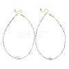 Natural Larimar Beaded Necklaces NJEW-JN06655-2