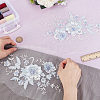 2Pcs Computerized Embroidery Cloth Iron on/Sew on Patches PATC-HY0001-93B-4
