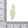 Arrowhead Shape Brass Pendants KK-V010-13G-3