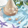 BENECREAT 4Pcs Round Handmad Natural Pearl Woven Beads PEAR-BC0001-04-5