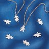16Pcs 2 Styles 201 Stainless Steel Pendants STAS-UN0033-76-3
