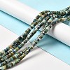 Natural Chrysocolla and Lapis Lazuli Beads Strands G-P444-07B-2
