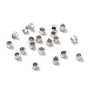Rhodium Plated 925 Sterling Silver Spacer Tube Beads STER-Z006-01A-P-2