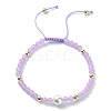 Natural & Dyed Malaysia Jade Braided Bead Bracelets BJEW-JB09988-2
