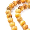 Natural Gold Tiger Eye Beads Strands X-G-G212-8mm-18-2
