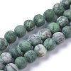 Natural China Silver Leaf Jasper Beads Strands G-F668-18-6mm-2