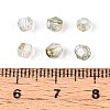 Transparent Spray Painted Glass Beads X1-EGLA-N018-4mm-03-4