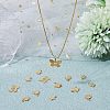 50Pcs 5 Style Rack Plating Brass Charms KK-FH0004-69-6