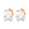 Halloween Theme Alloy Enamel Pendants ENAM-T022-54P-10-1